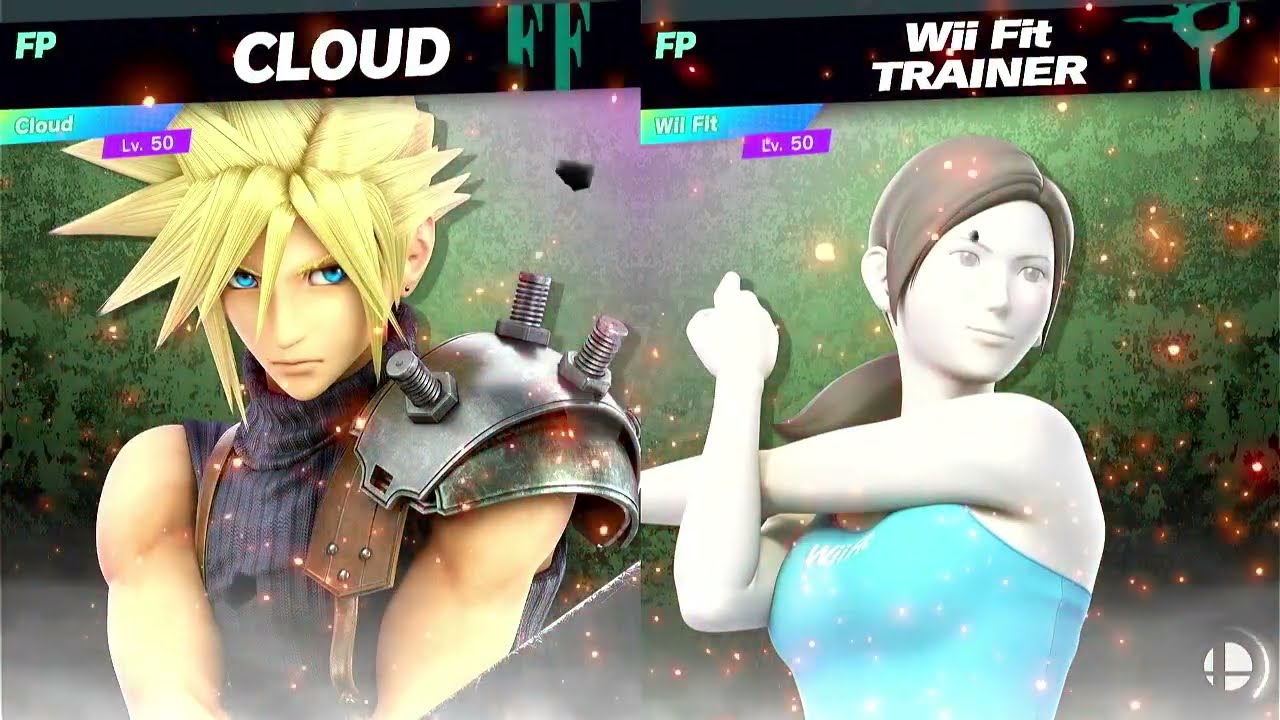Super Smash Bros Ultimate Amiibo Fights Cloud vs the World #45 vs Wii Fit