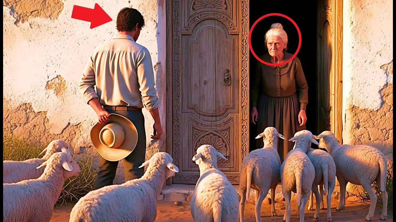 ¿Podría dar un poco de agua para mis ovejas? Dijo el pastor a la anciana dueña de todas las tierras