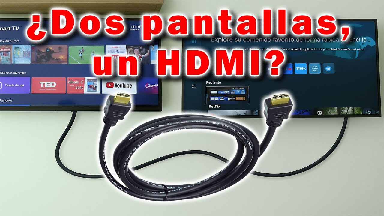 ¿Qué pasa al conectar dos televisores con un cable HDMI?