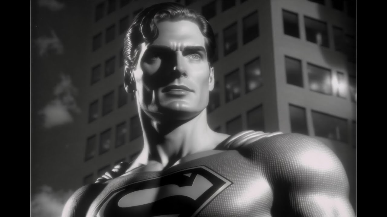 Superman as a Black and White Film from the 1950's | Midjourney AI Generated Images | Part 1
