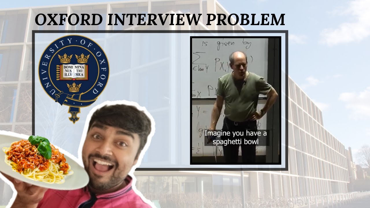 Oxford Professor Sets Interview Maths Problem