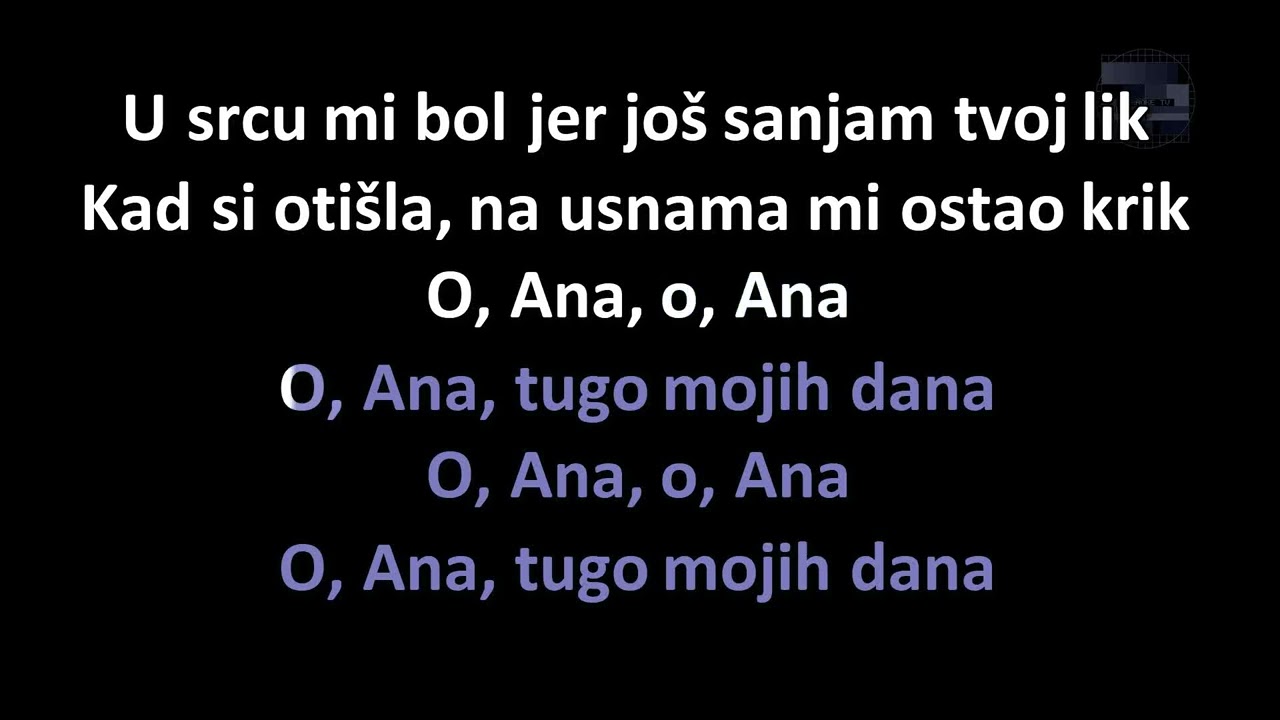 Srebrna krila - Ana (Karaoke)