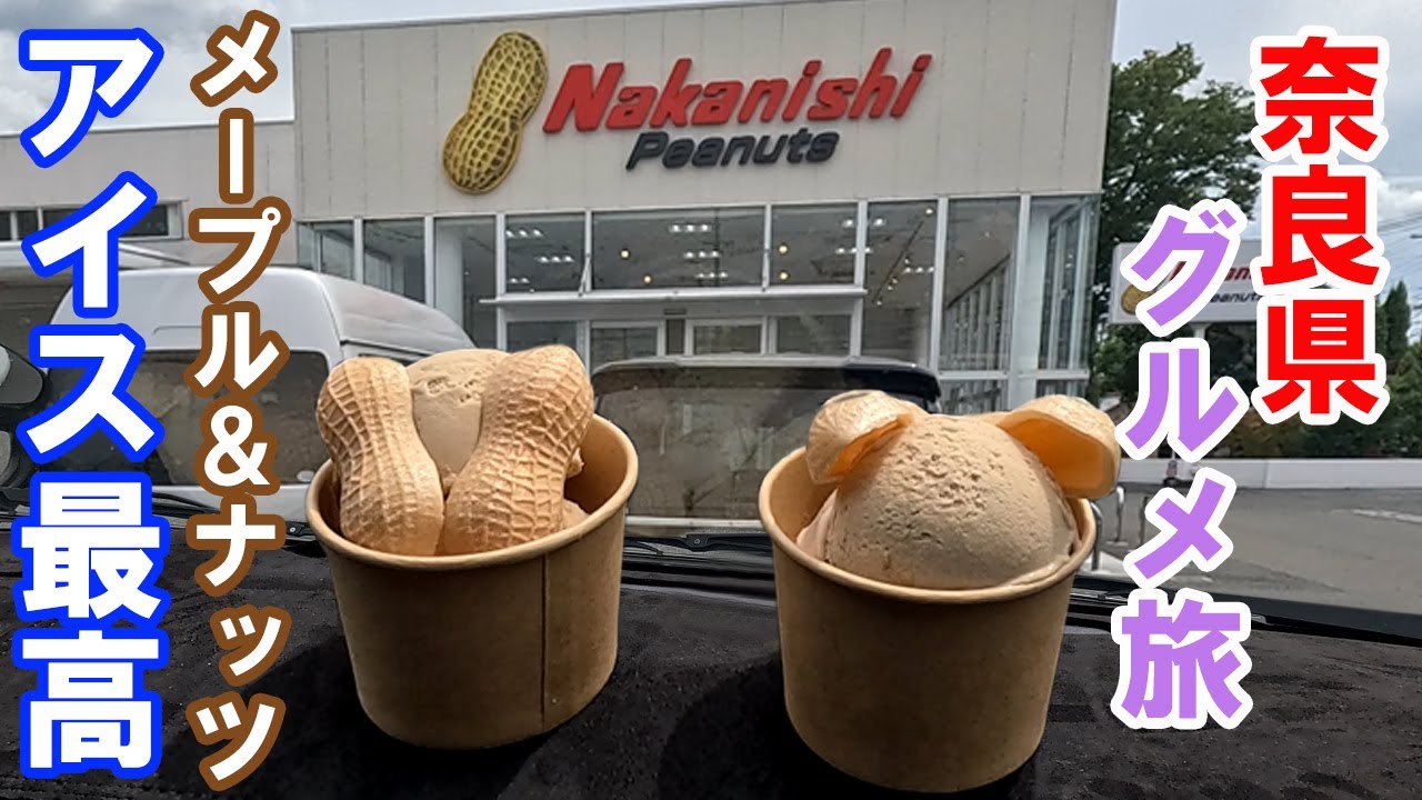 【ハイエースでドライブグルメ旅】家族で奈良の絶品ランチ＆工場直売豆菓子とアイスを満喫【道の駅】