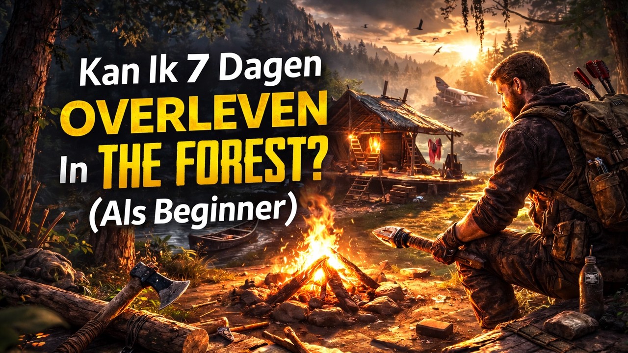Kan Ik 7 Dagen OVERLEVEN In THE FOREST? (Als Beginner)