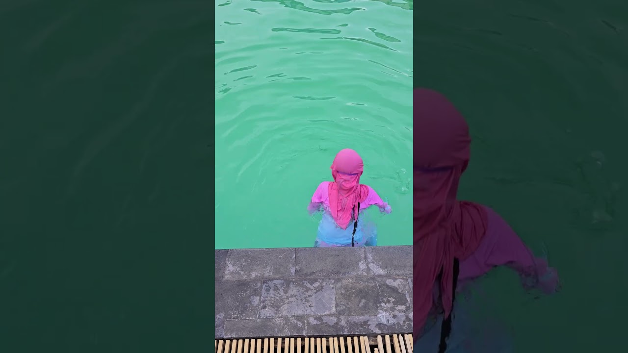 Masya Allah Umur 6 tahun sdh berani berenang di kedalaman 3 meter #bocah #lucu