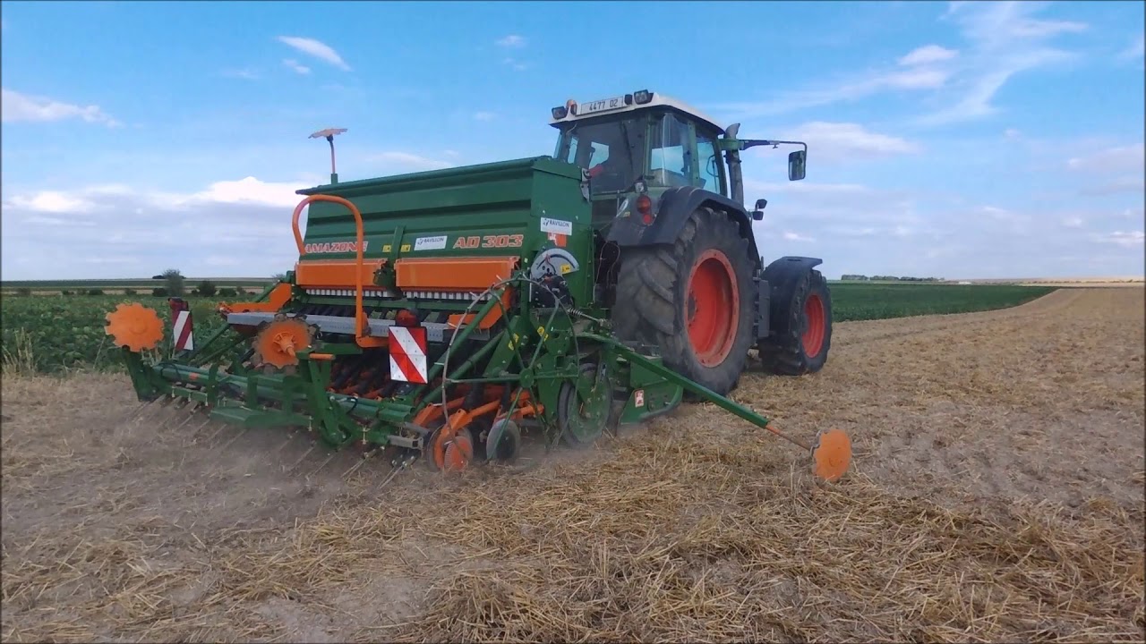 Semis d'engrais vert| Fendt 818, Amazone  AD 303 super