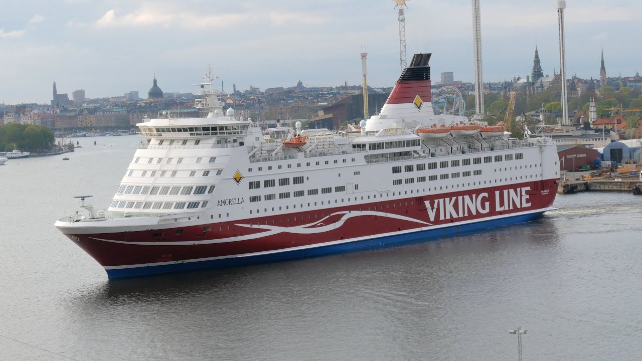 Viking Line M/S Amorella arriving Stadsgården Stockholm