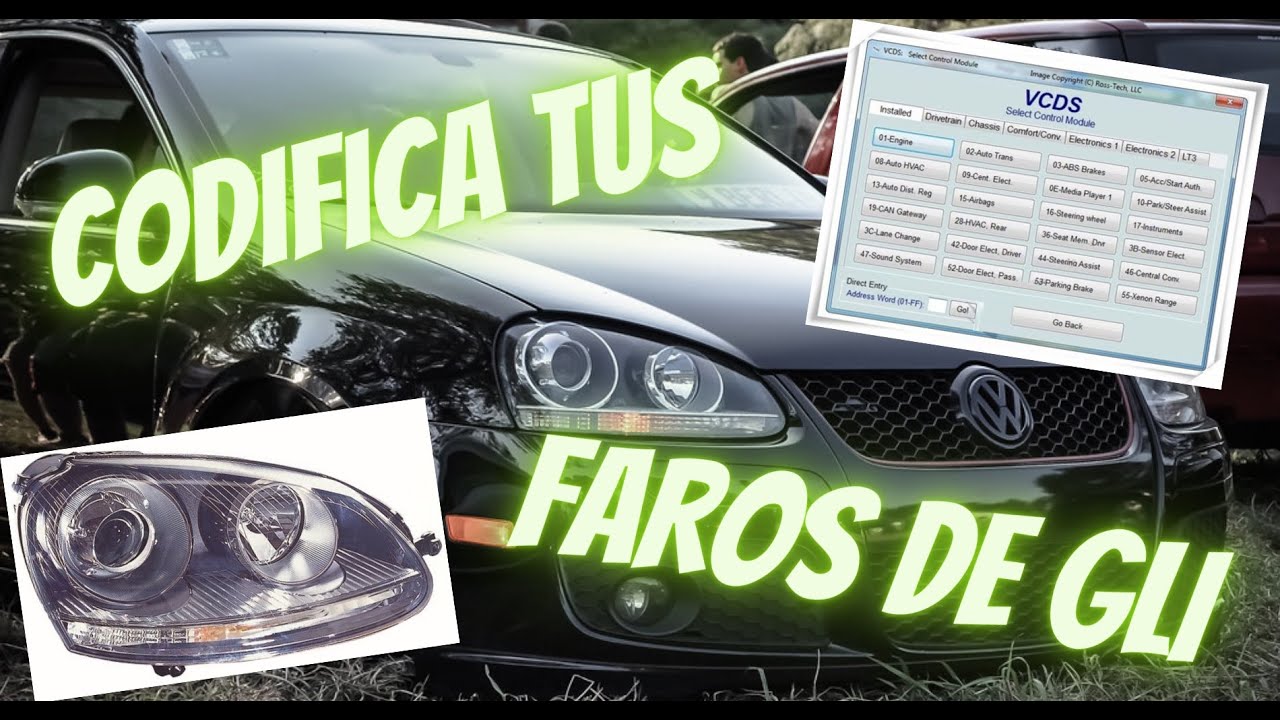 COMO CODIFICAR LOS FAROS DE LUPA PARA BORA CON VAG COM 2023