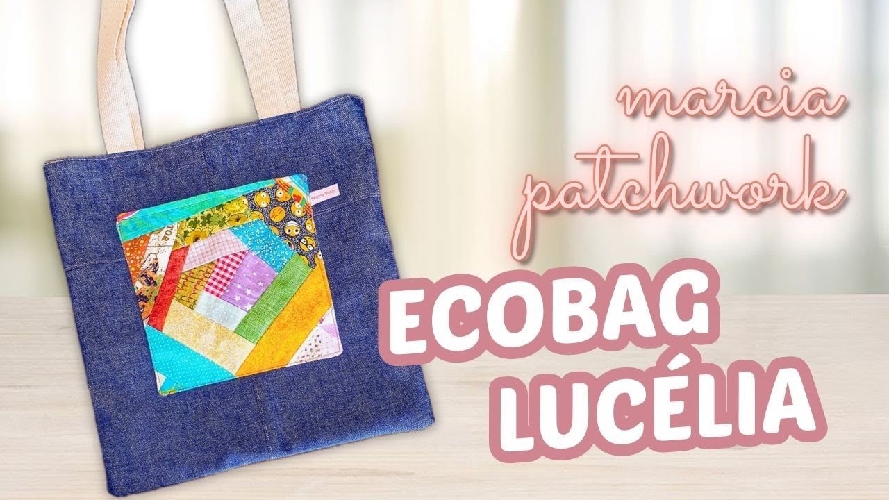 Ecobag Jeans com Bolso em Patchwork 📚👖 Passo a Passo!