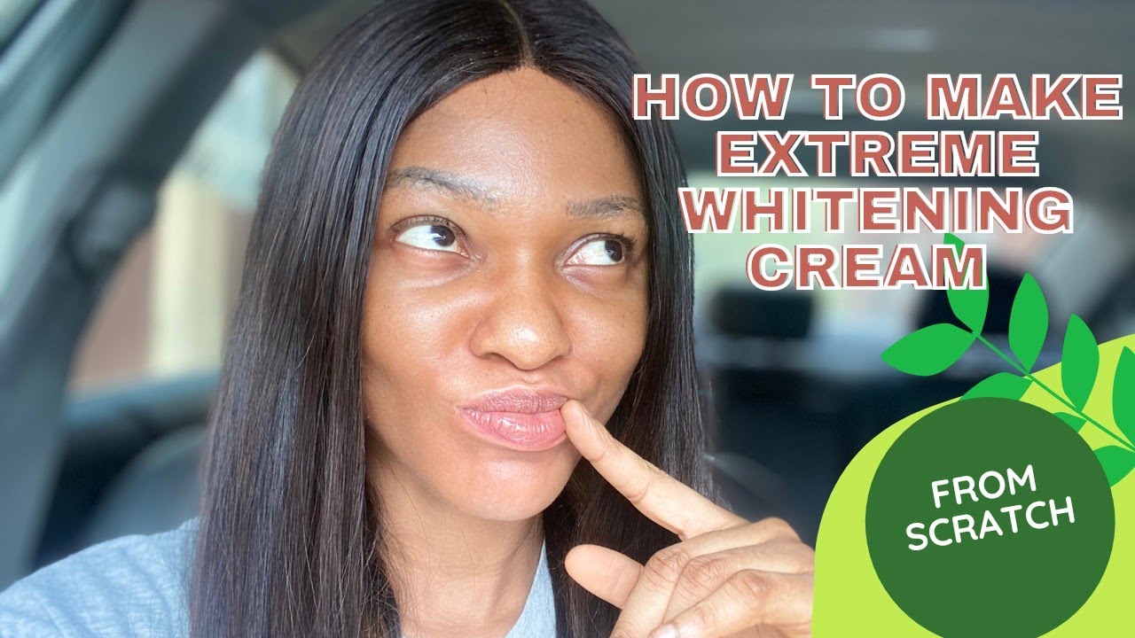 How to make extreme skin lightening cream from scratch / anti-aging extreme whitening cream