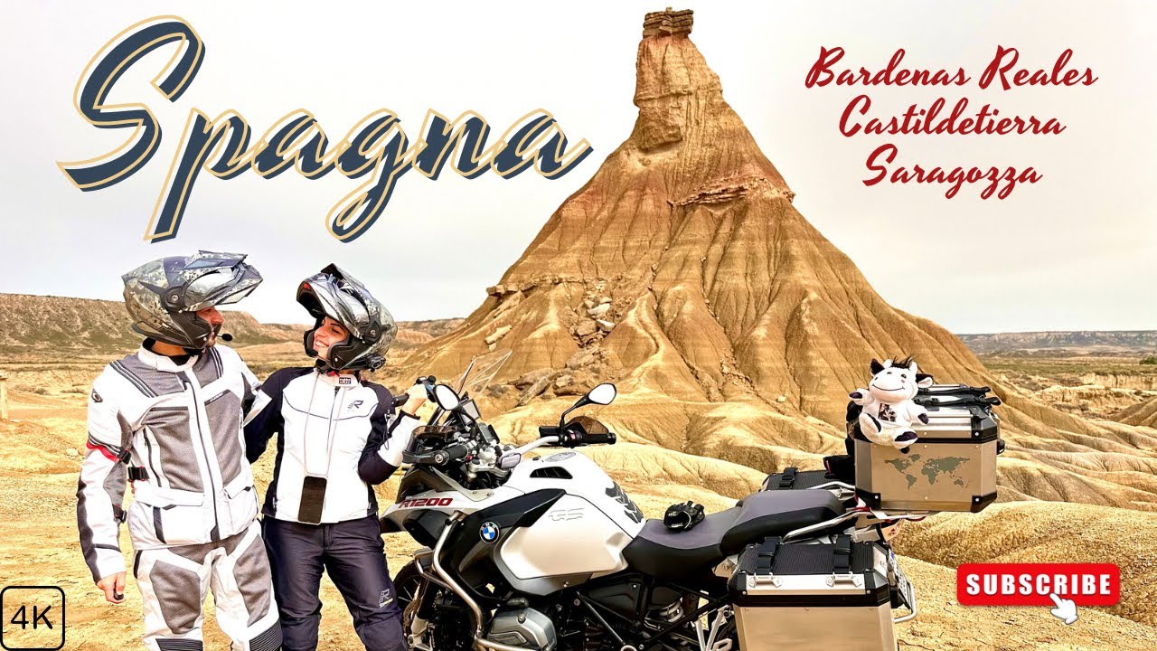 SPAGNA in MOTO | LAS BARDENAS REALES | CASTILDETIERRA | 🌉SARAGOZZA | 🌅 PANORAMI MOZZAFIATO - 1 Ep