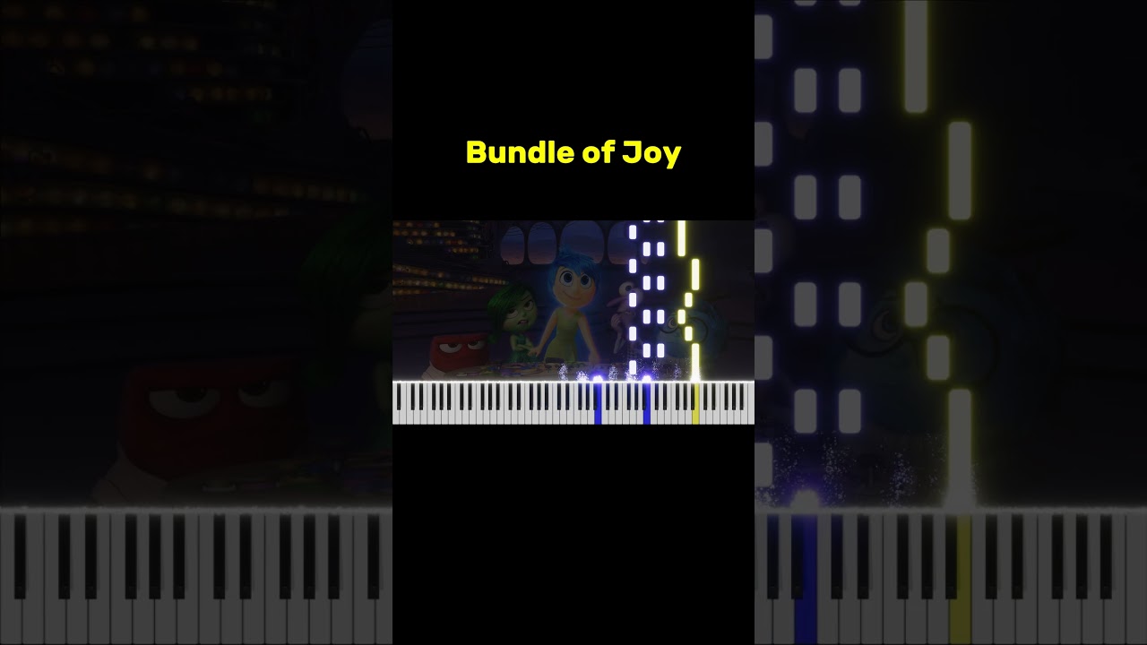 bundle of joy short #disney #insideout #piano #synthesia