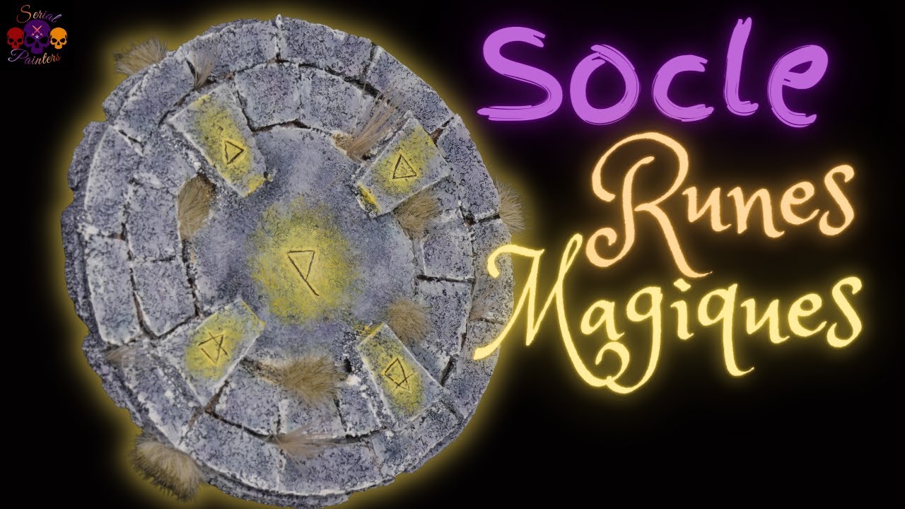 SOCLE RUNES MAGIQUES - GLOWING EFFECT - TUTO FACILE [FR]