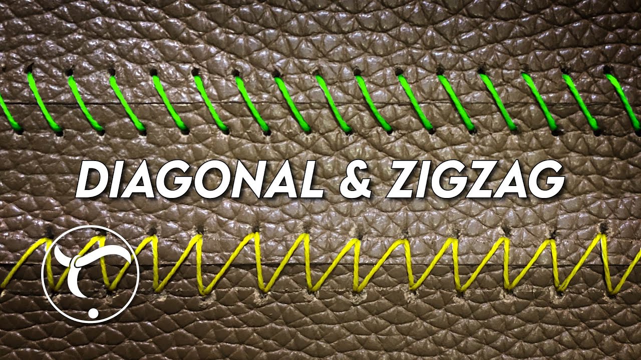 Diagonal & Zigzag Hand Stitching for Leather Steering Wheel Cover 101