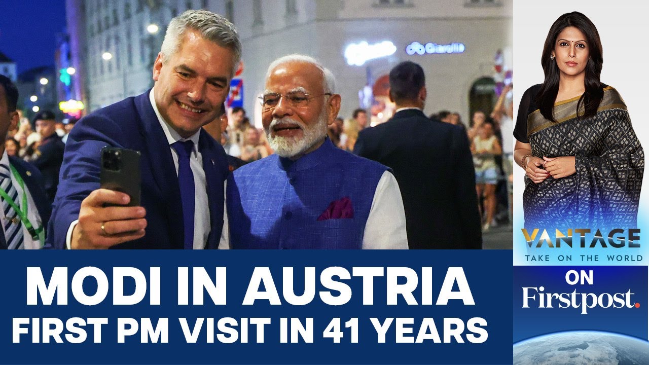 Indian PM Modi visits Austria: 