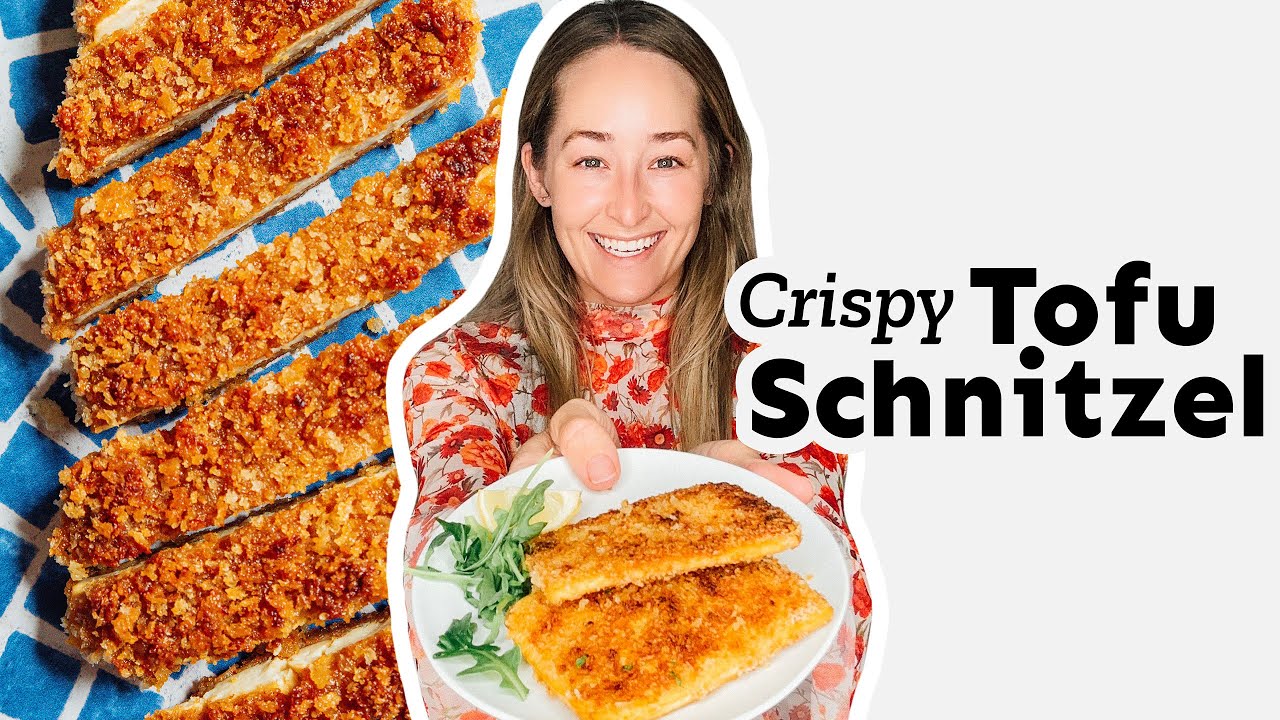 Crispy Tofu Schnitzel (No Pressing, No Marinating!)