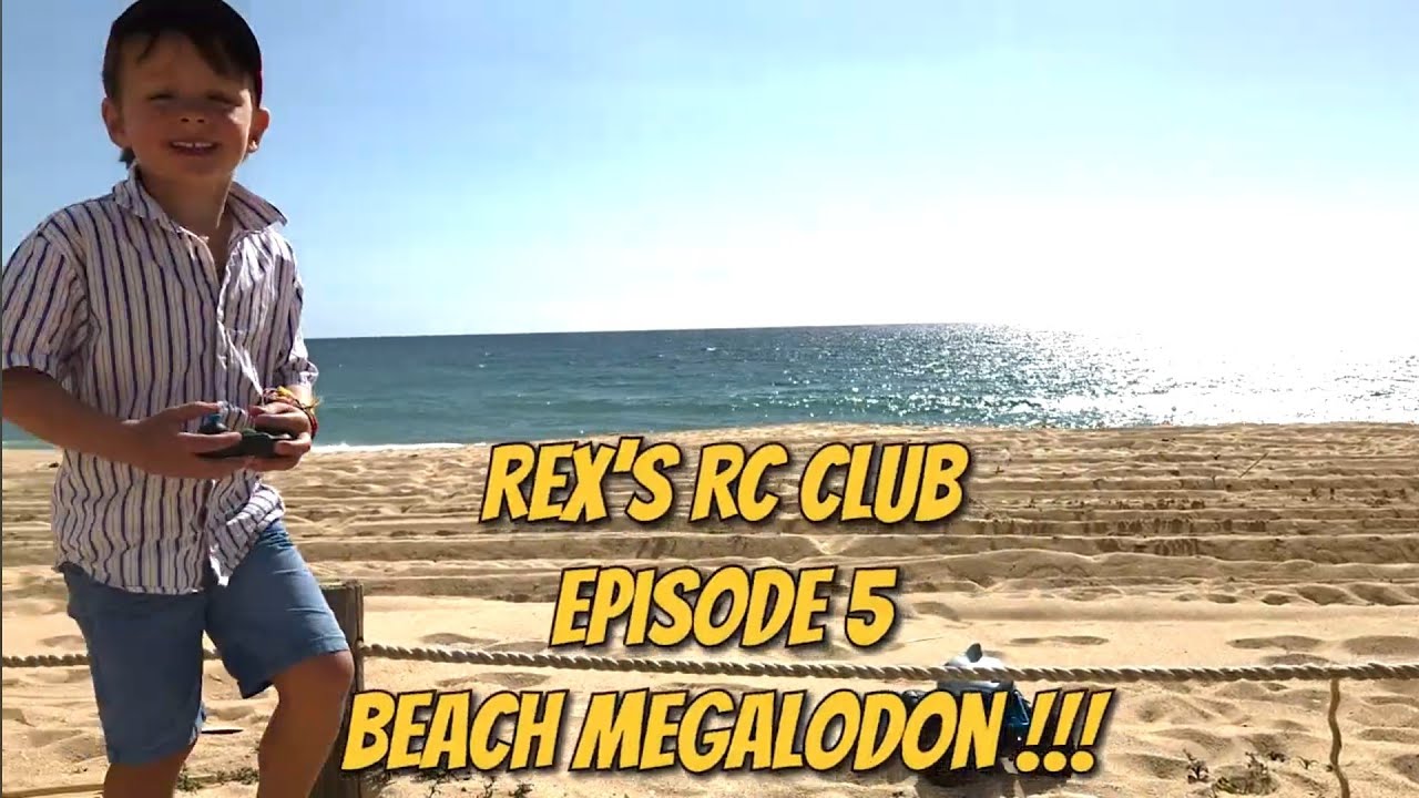 Rex's RC Club Episode 5 Beach Megalodon !!!