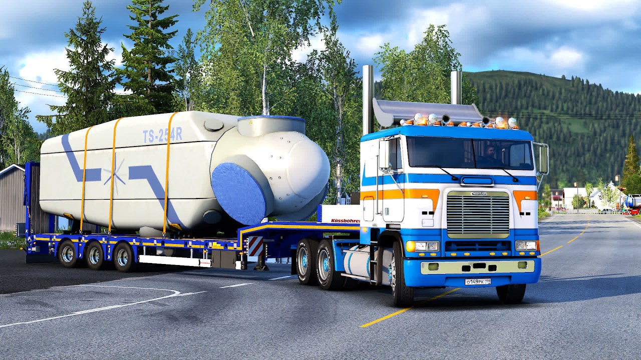 2217 / ЕTS2 1.57 / Freightliner FLB / Дальнобой по Норвегии.