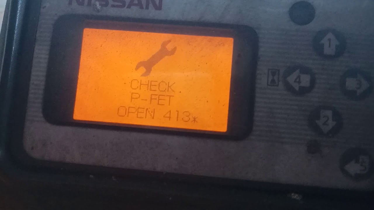 ERROR NISSAN FORKLIFT 1B2L25U
