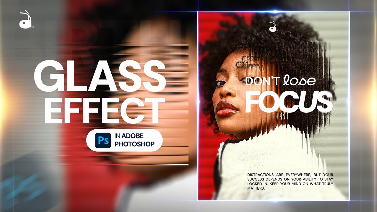 Minimal Poster Design - Glass Effect in Adobe Photoshop