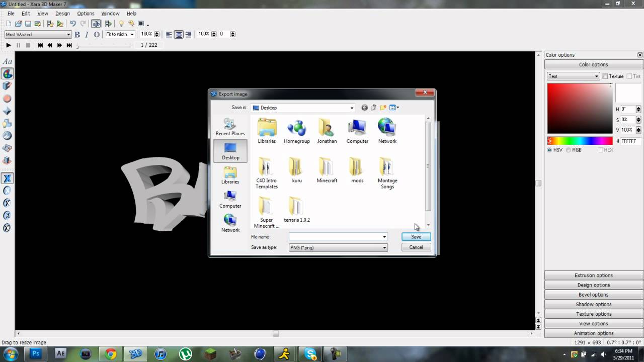 Xara 3D Maker: How To Make Text And Edit It In Photoshop