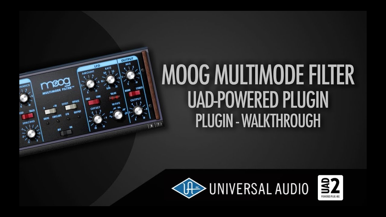 UAD - Moog Filter explained (Complete walkthrough)