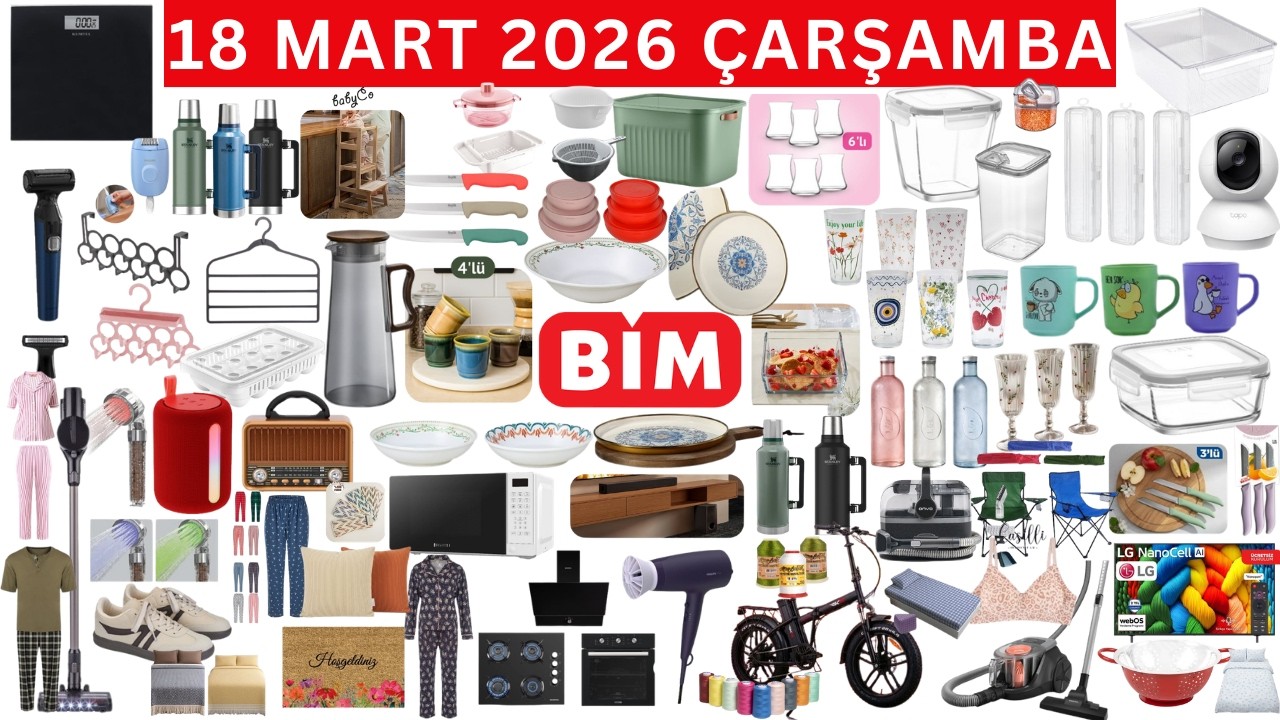 BİM BAYRAM İNDİRİMLERİ | BİM 18 MART 2026 ÇARŞAMBA | BİM AKTÜEL KATALOĞU KAMPANYALARI