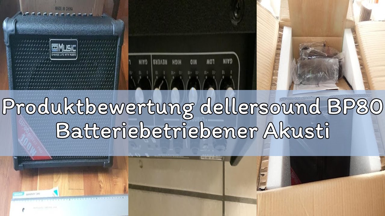 Produktbewertung dellersound BP80 Batteriebetriebener Akustikgitarren-Verstärker, tragbarer Bluetoot