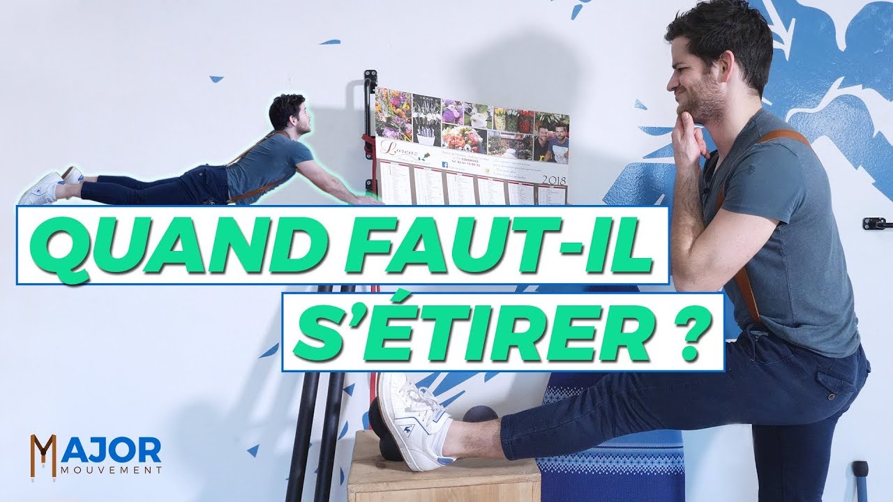 Quand faut il s'étirer ? kiné