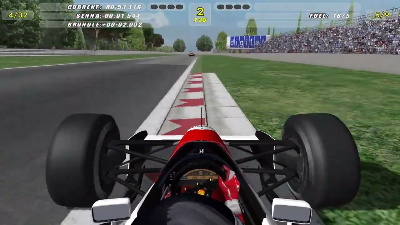Crashed out | Onboard McLaren MP4/7A | Imola, San Marino GP | F1 1992 | F1 Challenge 99-02