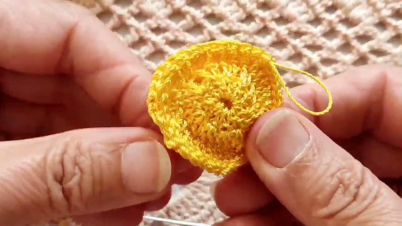 آموزش بافت گل بابونه