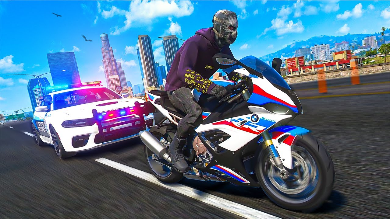 СУПЕРБАЙК против ПОЛИЦИИ в GTA 5 RP