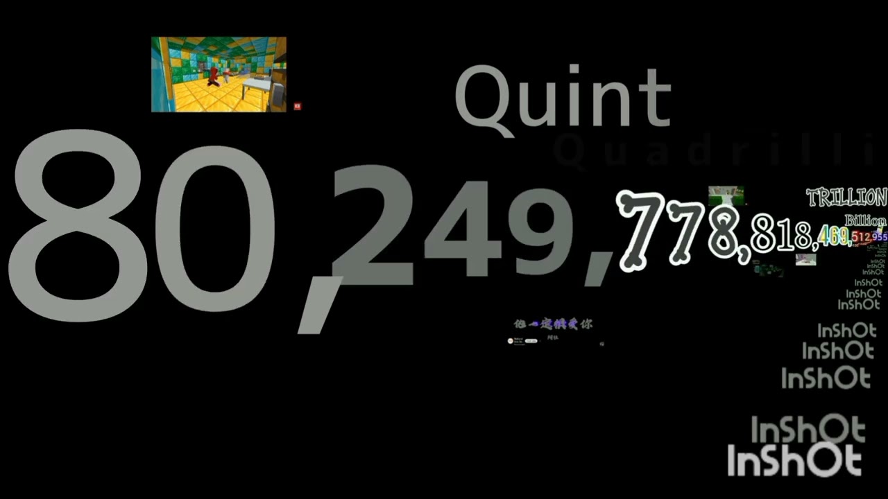 0 To 1 Centillion With Sounds (6/100 Sextillion)