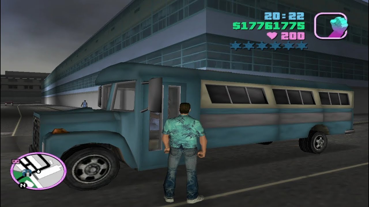 GTA Vice City - Driving a Bus until Wasted!
