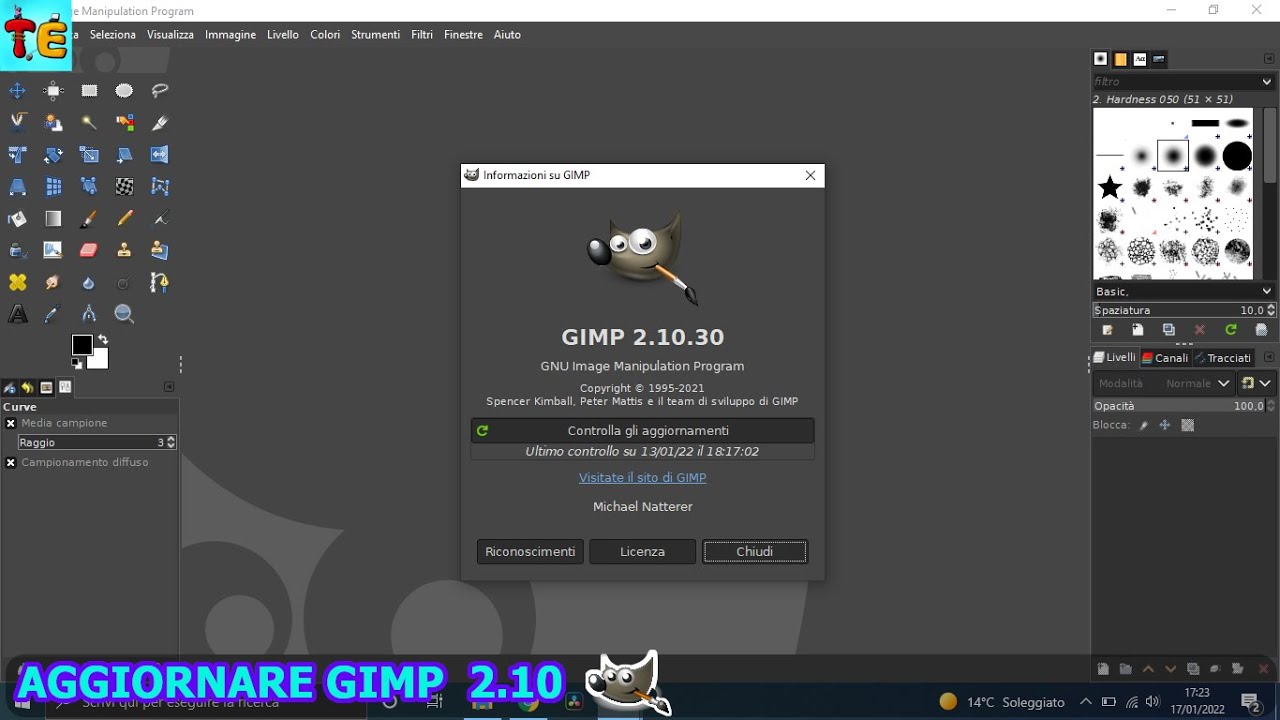 COME AGGIORNARE GIMP