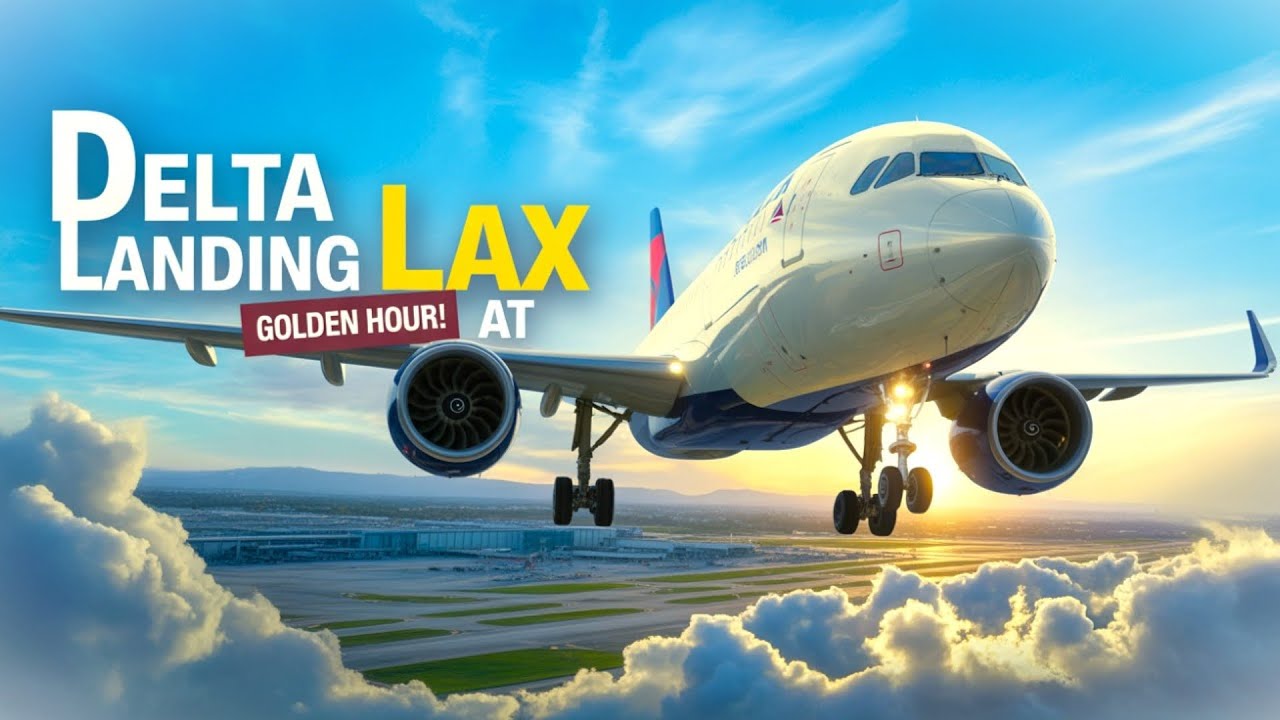 SHOCKING LAX LANDING: Delta A321's THRILLING Touchdown