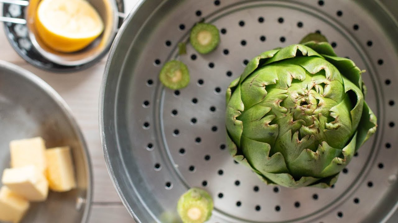 Steamed Artichoke with Lemon Butter Dipping Sauce Recipe - EatSimpleFood.com