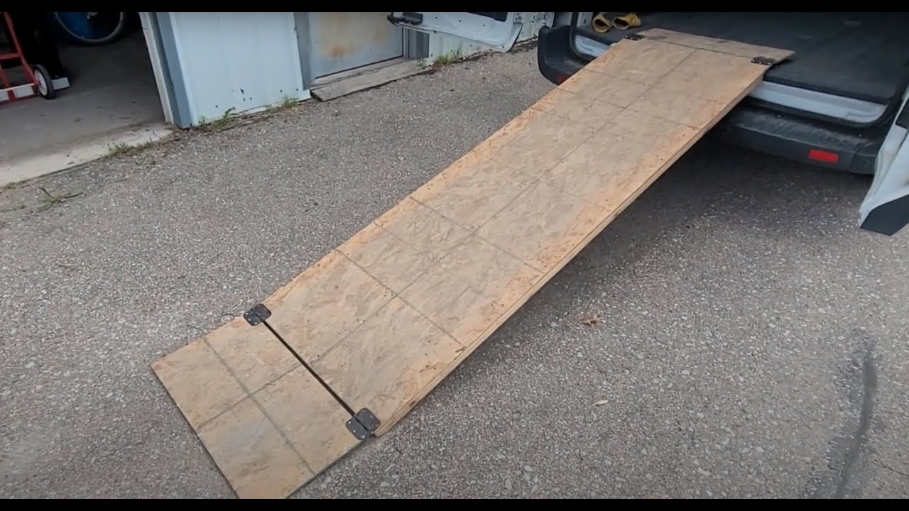 I made a custom loading ramp for my Ford Transit van saving hundreds $$$