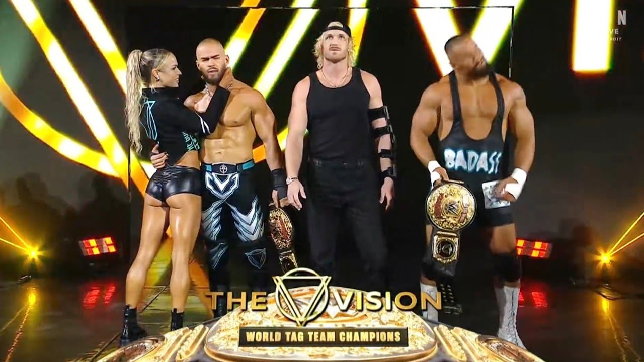 The Vision (Maxxine, Austin theory, Bron Breakker  & Logan Paul) Entrance : WWE RAW 20 July 2026 HD