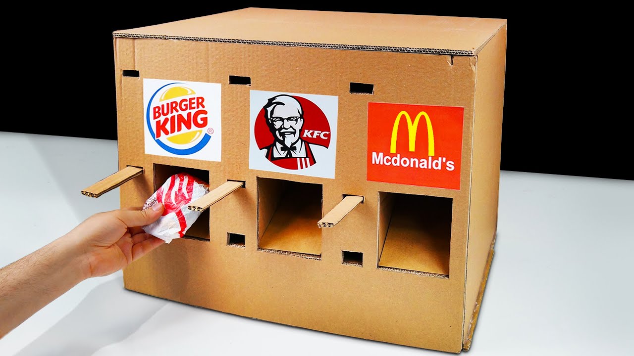 DIY How to Make McDonald's KFC and Burger King Vending Machine