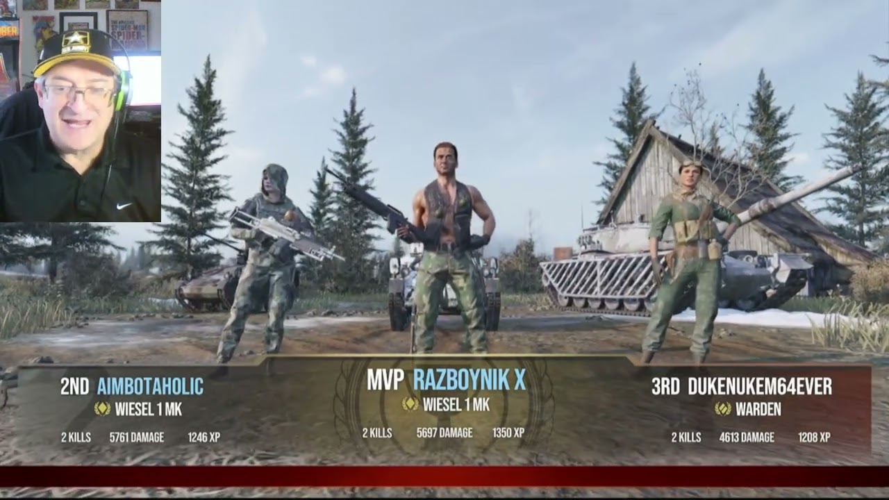 I experimented with the WARDEN vs. Wiesel 1MK (with Commander & Equipment) World of Tanks console