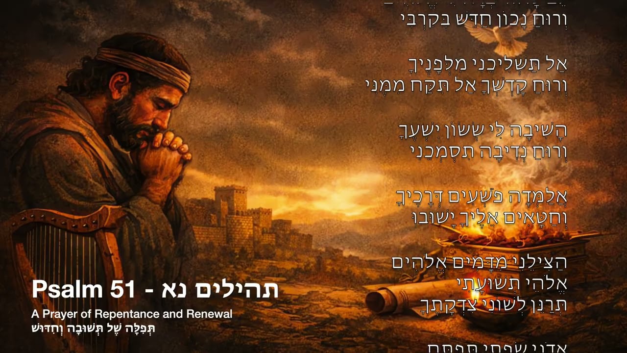 Psalm 51 - תהילים נא — Hebrew Version | Psalms Music Project