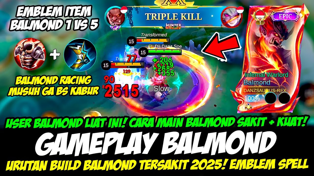 META BALMOND RACING❗CARA MAIN BALMOND SAKIT + KUAT❗BUILD BALMOND TERSAKIT❗GAMEPLAY BALMOND EXP LANE