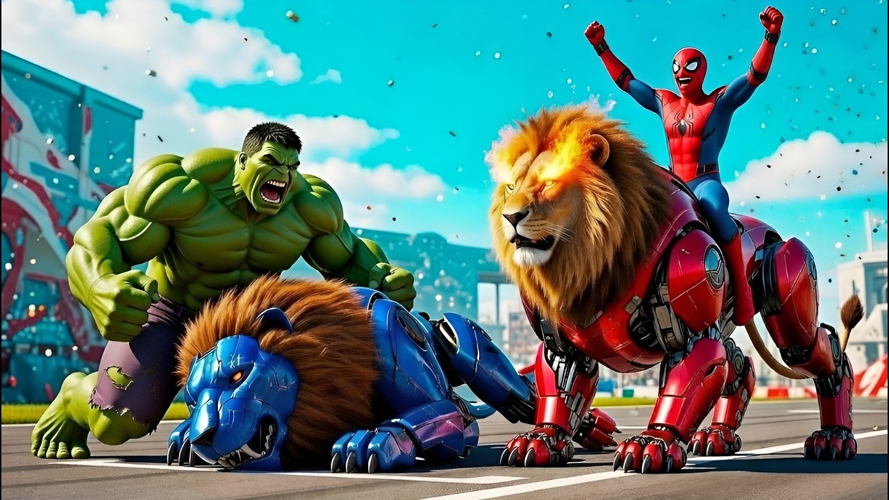 🕷️ SPIDERMAN Wins The Magic Giant Lion  Championship Racing &ndash; Epic Racing Challenge