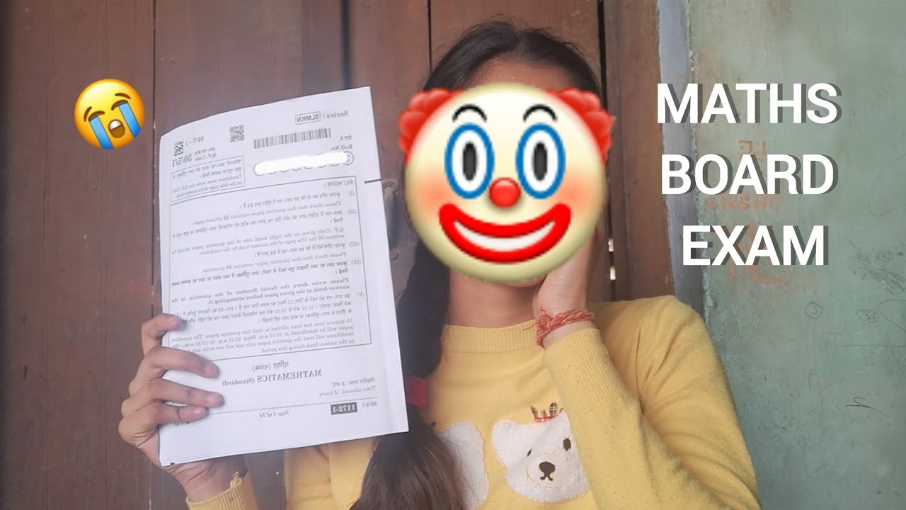 JEE ka que aa gya 10th mai ?🤡🔪CLASS 10th maths board exam experience 🤧