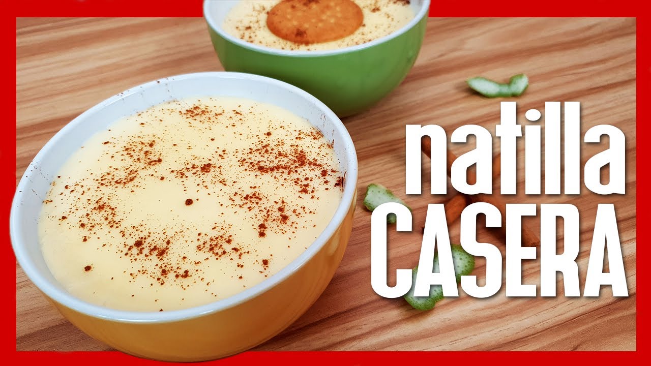 😋 NATILLAS CASERAS ► Cómo Hacer Natilla con Vainilla Huevo y Maizena