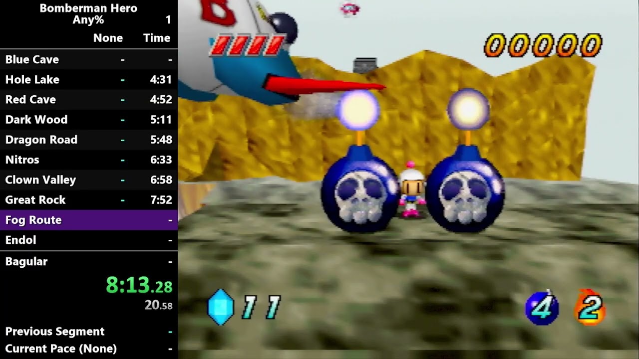 Bomberman Hero Any% JP - 52:15