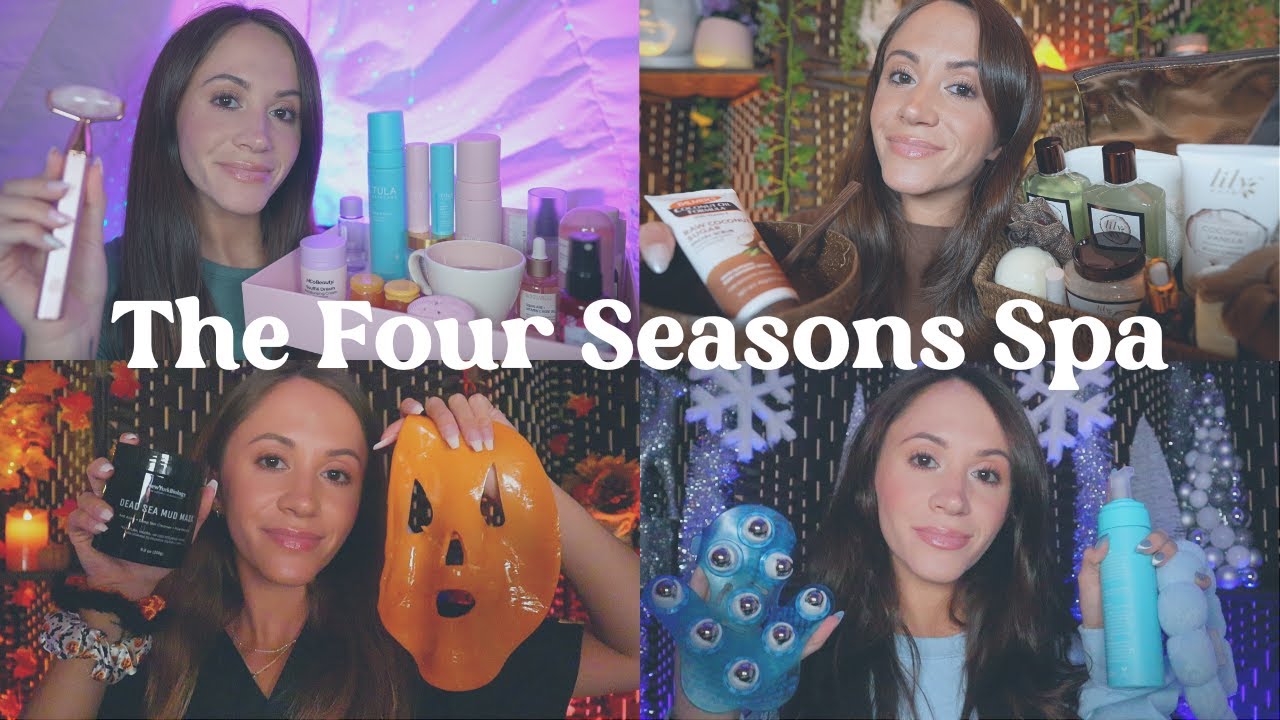 ASMR The 4 Seasons Spa & Salon 🌸🌴🍁❄️ (skincare, haircare, personal attention)