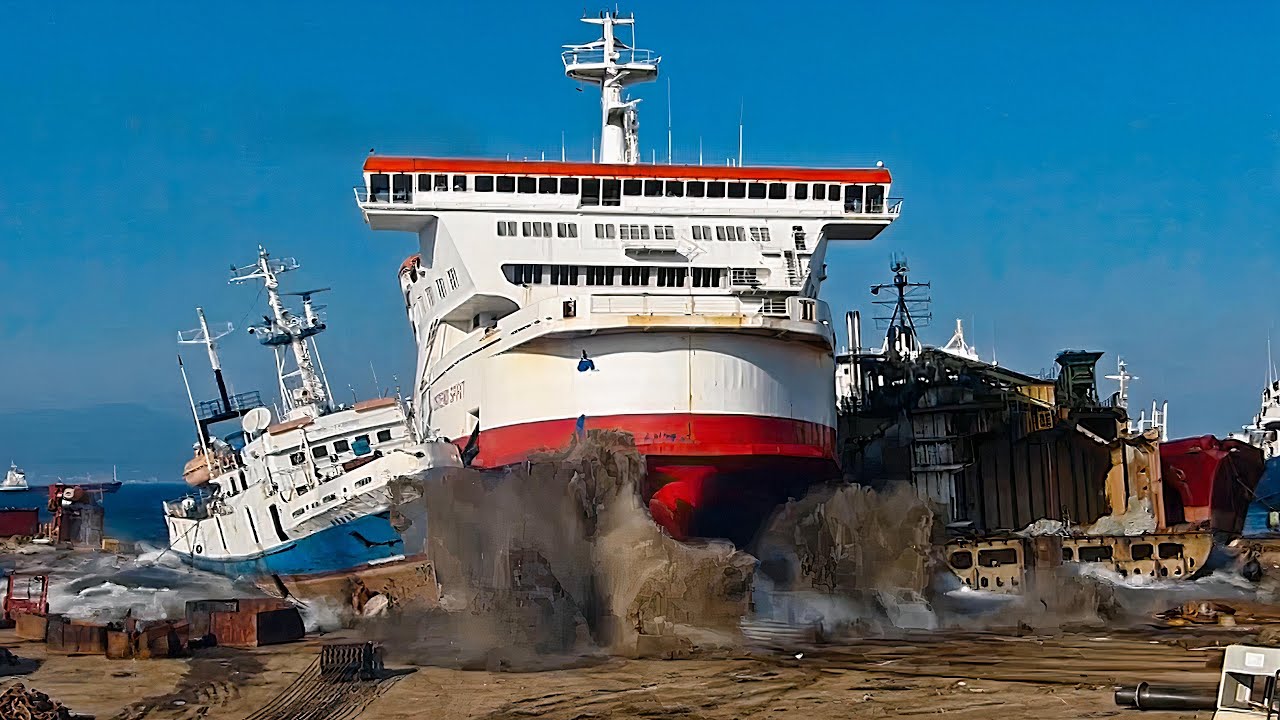 ¿Cómo se encalla un barco en la costa ¿Por qué destruir un barco que cuesta cientos de millones de d