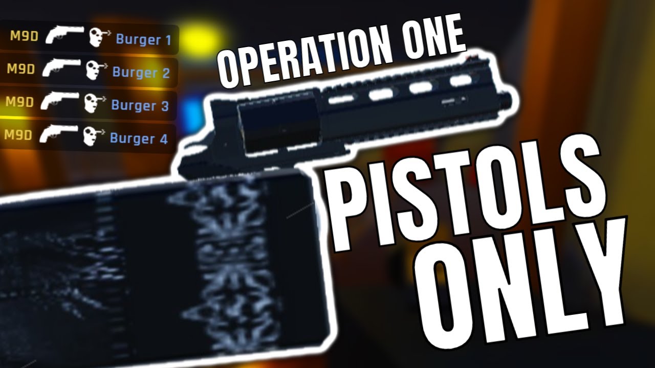 I Used Only PISTOLS in Operation One... (Roblox Siege)